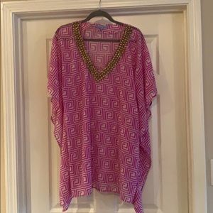 Antonio Melani Geo Pattern Swim Cover Up